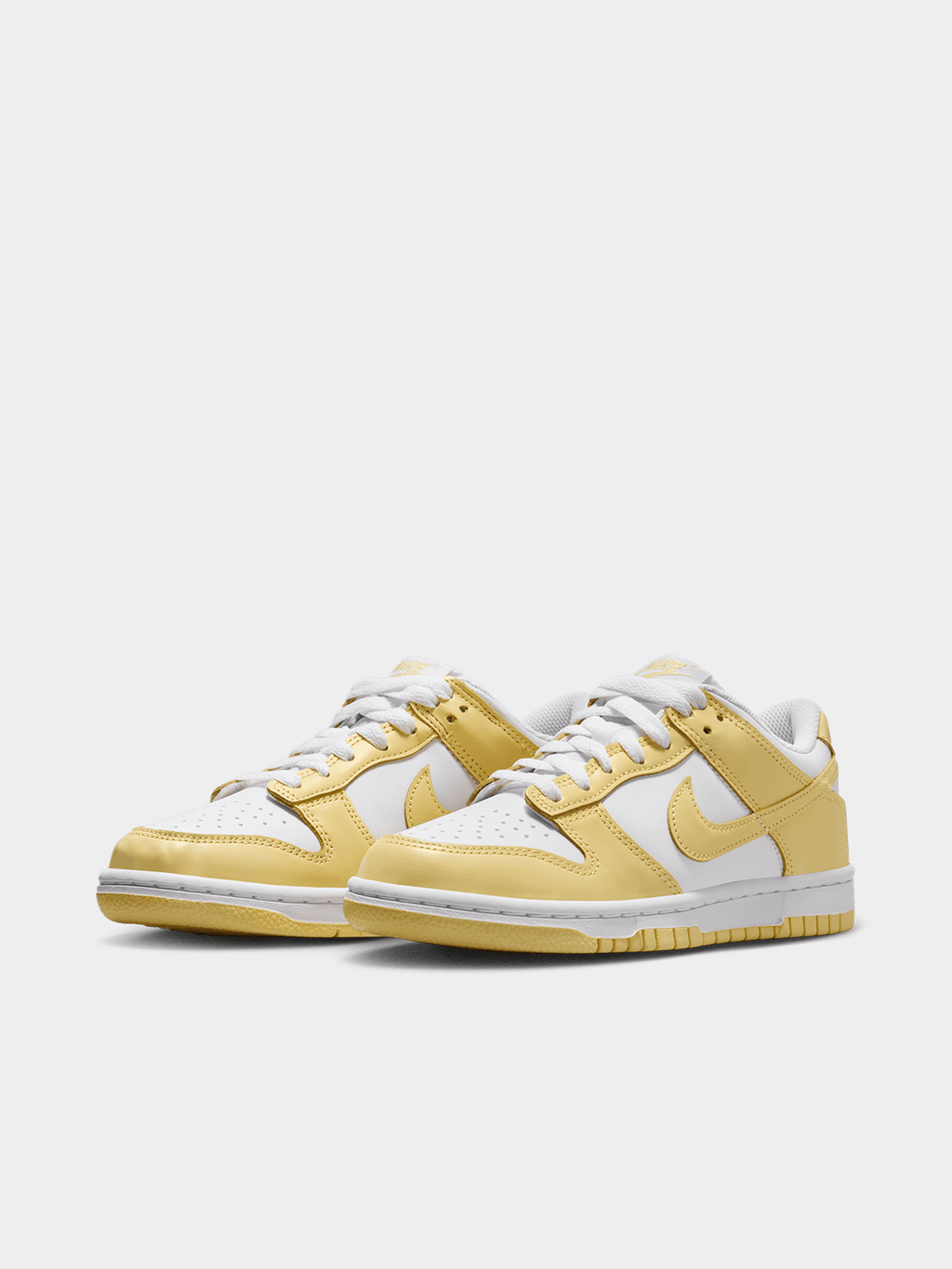 Nike Junior Dunk Low White/Soft Yellow Sneaker