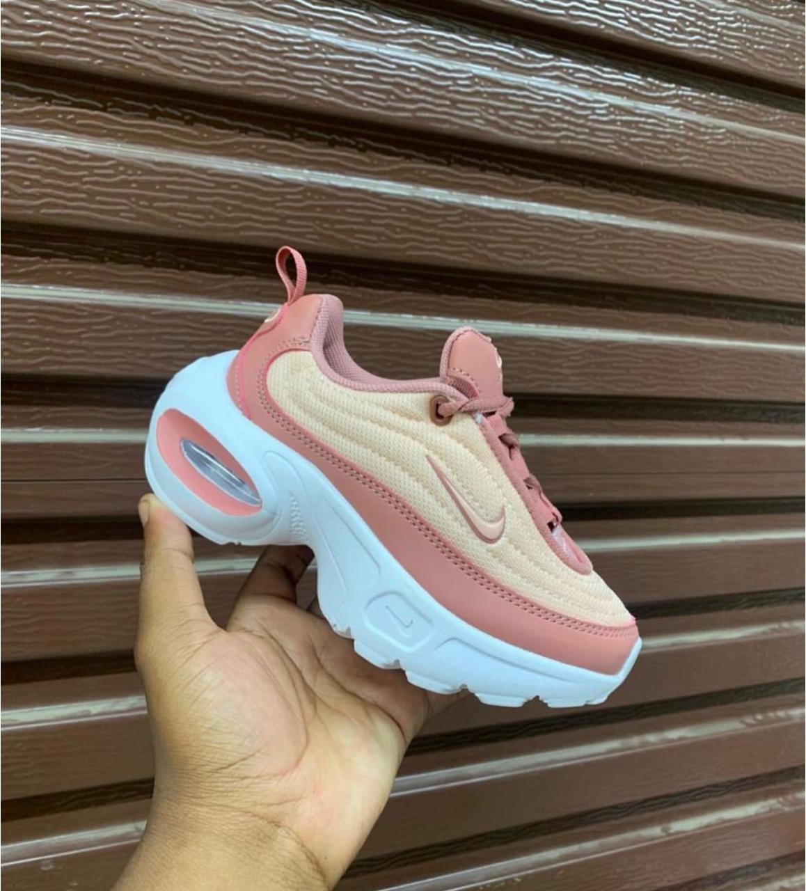 pink n white nike portal